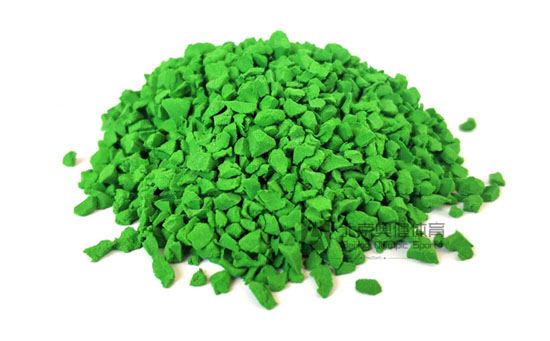 塑胶颗粒地面材料-绿-浅绿