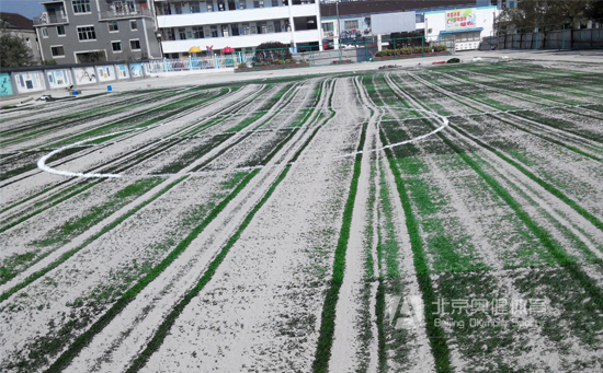 人造草坪足球场填充石英砂