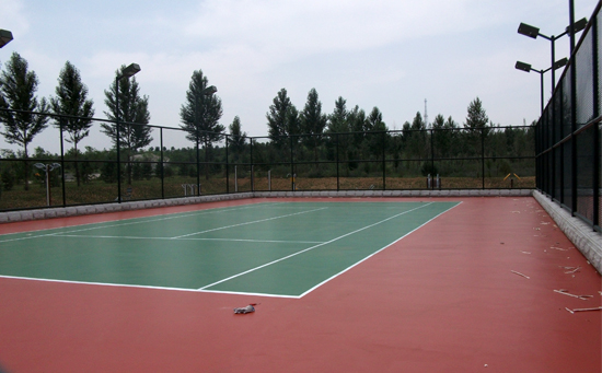 室外塑胶网球场施工方法
