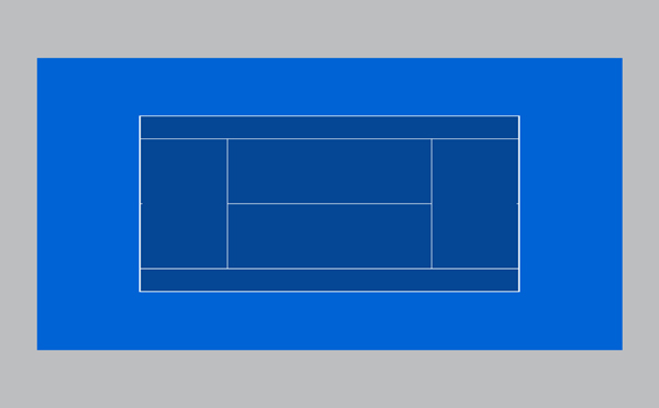 塑胶网球场平面图