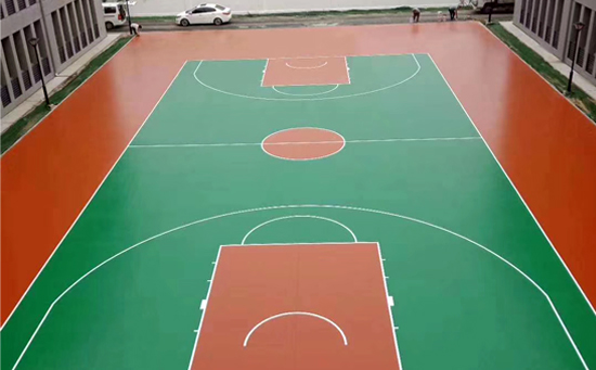 奥健体育专注奥茵硅pu篮球场施工