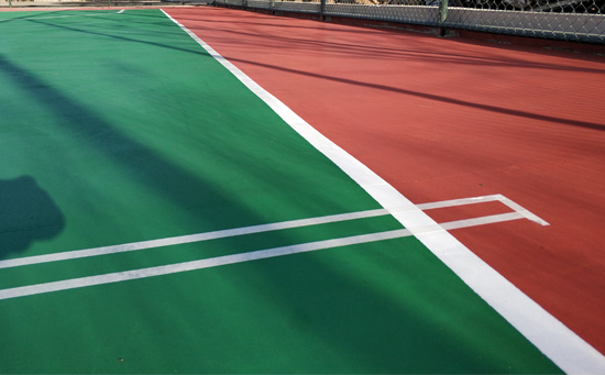 硅pu地坪漆适用于室内外篮球场，网球场，羽毛球场，休闲场地，健身房等多项运动地面