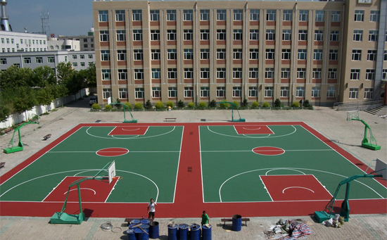 篮球场地坪漆施工步骤流程