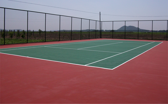 网球场建设公司球场围网加灯光安装。