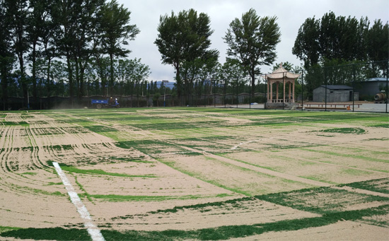人造草足球场施工步骤