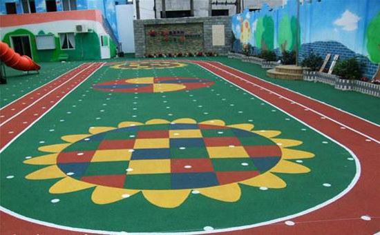 幼儿园的epdm橡胶地面图片