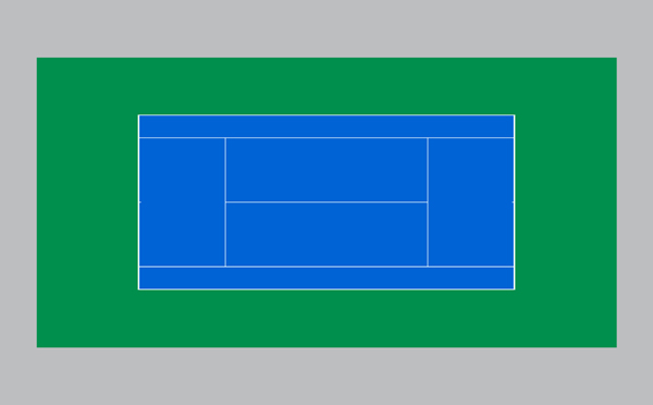 塑胶网球场配色图