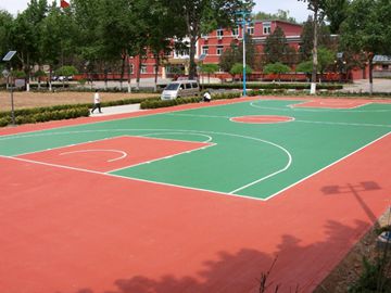 北京硅pu篮球场工程案例之南口部队