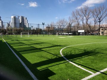 北京人造草足球场铺设工程案例之1958园区足球场