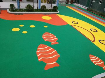 呼市epdm塑胶地面施工工程案例之巨海幼儿园